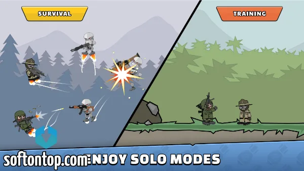 Mini Militia Old Mod APK Unlimited Ammo and Nitro Offline