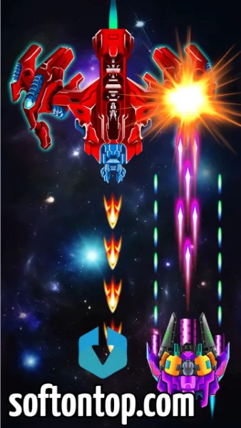 Space Shooter Mod APK unlimited crystal