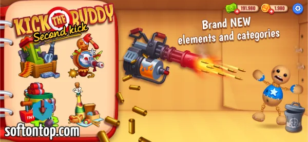 Kick the Buddy 2 Mod APK unlock all weapon