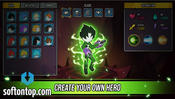Super Stickman Dragon Warriors Mod APK unlock all characters