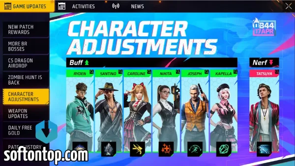 Free Fire OB 44 Update APK