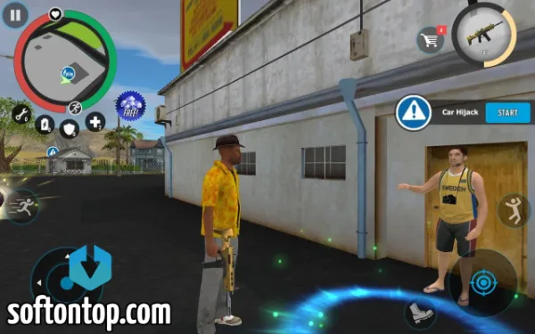 Real Gangster Crime Mod APK old version unlimited money