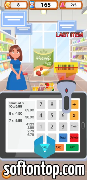 Supermarket Cashier Sim Game Mod APK