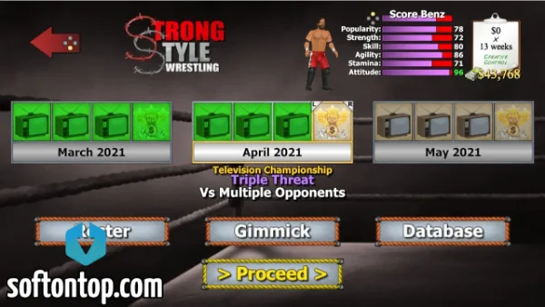 Wrestling Empire Mod APK Pro License