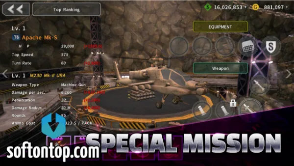 Gunship Battle Mod APK unlimited money and scraps
